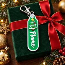Customized Christmas Keychain, Personalized Name Bag Charm, Holiday Key Chain, Customized Holiday Gift, Customizable Christmas Stocking Filler Gift, Suitable For Friends, Family - Multicolor - View 8