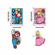 16pcs Popular Cartoon Game Character DIY Dress-Up Puzzle Stickers, Creative Educational Collage Sticker Set, Rich Character Parts, Clothing Accessories, Free Combination Dress-Up, Create Unique Character Images, Simple And Easy To Understand Gameplay, Full Of Fun. Stickers Are Well-Made And Not Easy To Tear, Minimal Residue After Removal, Combining Educational Play And Decorative Properties - Multicolor - View 3