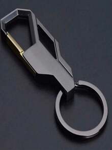 1PC/2pcs/5pcs/8pcs/10pcs Metal Keychain Keyring Men Waist Clip - Black - View 10