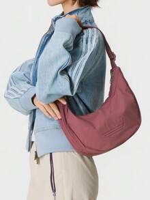 Adidas Originals EVERYDAY ICONS 4.8L Logo Zip-Closure Polyamide Crossbody Bag Women's Red - Rusty Rose - View 1