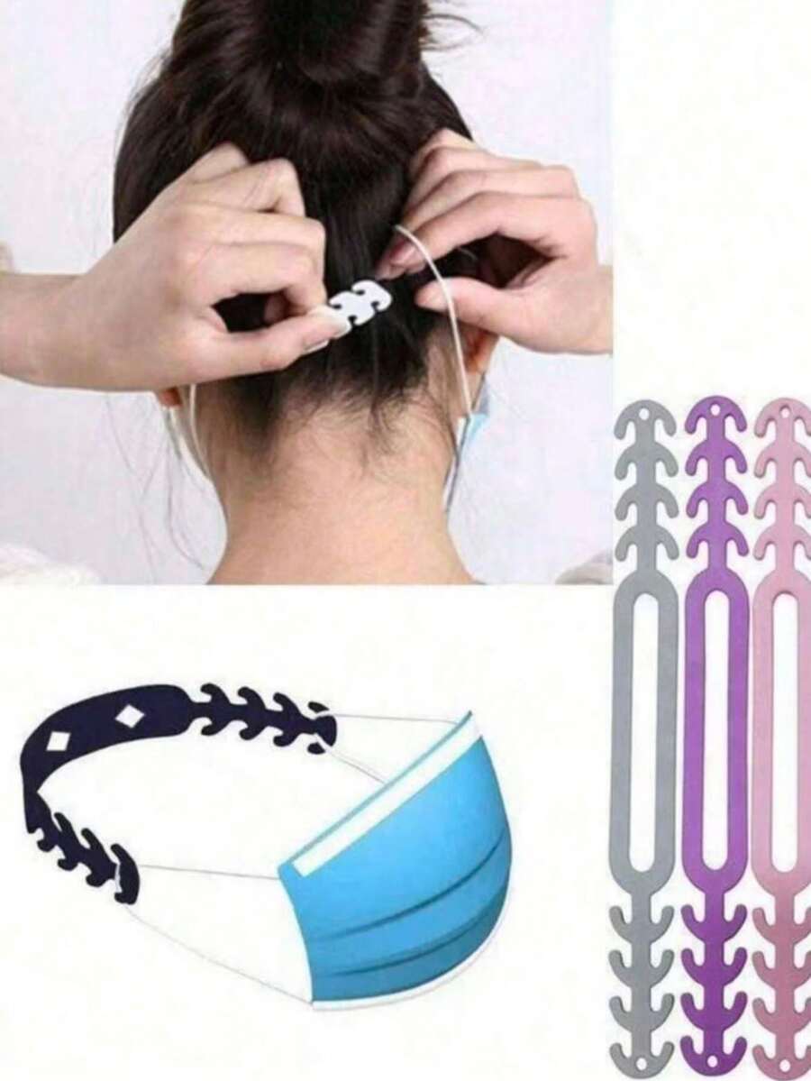 15/12/10/6/2Pieces Random Color Disposable Mask Anti Pinch Hook Ear Protection Adjustable Buckle - View 1