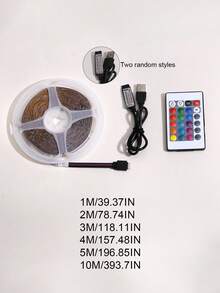 USB Light Strip With Remote Control, Can Be Used As Night Light/TV Backlight, Features Timer RGB Color Changing Function, Suitable For Bedroom, Holiday Decoration, Home Decor, Wall Decor, Halloween Christmas Party And Other Occasions. - Multicolor - View 10