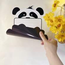 1 Set Panda Shaped Magnetic Refrigerator Calendar And Magnetic Whiteboard Marker, Both Can Be Attached To Refrigerator Surface For Convenient Storage And Retrieval - Monthly And Weekly Planning Writing Areas, Reusable Kitchen Planning Whiteboard, Includes Refrigerator Magnets And Magnetic Markers, Suitable For Scheduling, Reminders, Shopping Lists, Functional Design | Magnetic Features, Refrigerator Magnets - Set - View 3