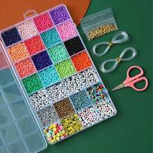 Mixed Color Small Bead Jewelry Handmade Set Box, DIY Phone Chain Bracelet Ring Weaving Material, DIY Creative Craft Gift (Color Differences May Exist Between Different Bead Batches, Subject To Actual Product) - Multicolor - View 5