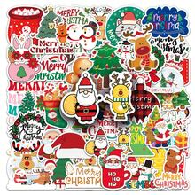 50pcs Christmas Doodle Stickers Personalized Cross-Border Cartoon Holiday Decoration Luggage Cup Phone Creative Stickers - 1 Set - View 1