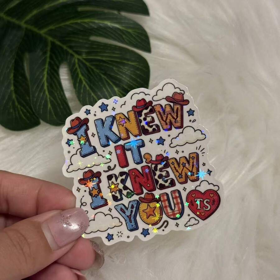 I Knew It I Knew You Vinyl Decal Sticker Can Be Used For Car Bumper, Computer, Trunk, Car Windows, Laptops, Phone Cases - Star Film - View 1