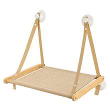 Foldable Cat Window Hammock 20kg Suction Cup Perch Washable Bed - Khaki M - View 2