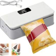 1pc Portable USB Rechargeable Bag Sealer, Snack Sealer, USB Rechargeable - Suitable For Fruits, Vegetables, Snacks, Potato Chips - Essential Tool For Outdoor Picnic, With 6 Adjustable Modes, Suitable For Storing Snacks, Candies And Plastic Bags, Compact Design, Sturdy Structure, Built-In Cutter Perfect For Home Kitchen Use, Convenient For Outdoor Or Home Use - Multicolor - View 6
