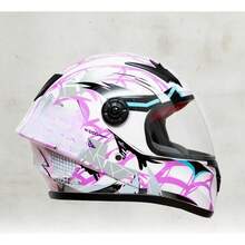 Casco de Moto para Niño con Diseño Graffiti, Casco Infantil para Motocicleta, Scooter y Bicicleta, Protección para Cabeza, Ideal para Paseos y Actividades al Aire Libre - A - Ver 4