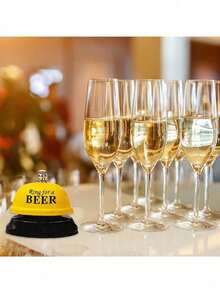 1/3pcs Random Color Cartoon Metal Handheld Service Bell In Yellow/Pink/Coffee Color For Restaurant, Reception, Pet Training, Game, Teacher, Lunch, Bar Or Hotel Best Gifts Birthday Graduation - Multi-color - View 9