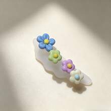 1pc Colorful Flower & Heart Toe Separator, Soft Material, Decorated With Artificial Pearls & Roses, Reusable Toe Spacer, Nail Art & Pedicure Care Accessory - Multicolor - View 6