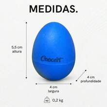 Egg Shaker Maracá Concert Ovinho Ganzá Chocalho Percussão Instrumento Musical Ritmo Aulas Música - Único - Visão 4