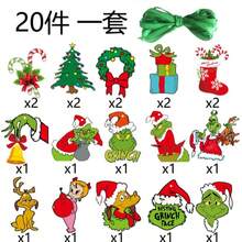 The Grinch Christmas Theme Party Hanging Decorations, Christmas Tree Ornaments, Christmas Hanging Decor - Multiple Styles - View 10