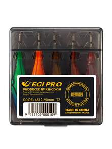 KINGDOM EGI PRO Floating Squid Lure Set 5pcs/Box 55mm 70mm 80mm Squid Lures Artificial Squid Hooks Squid Fishing Lures Saltwater Fishing Squid EGI Glow - Multicolor - View 8