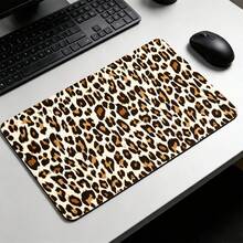 Leopard Print XL Large Mouse Pad With Stitched Edges Long Non-Slip Rubber Base Mousepad Cheetah Animal Laptop Keyboard Mat Desk Pad For Office Home Desk Decor - View 8