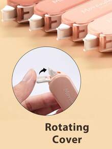 5pcs Gradient Color Pen-Style Correction Tape, Silent White Out Tape, Correcting Fix Tape Smooth Correction Roller Tape For Students School Office Stationery, Back To School Gift - Multi Colors - View 3