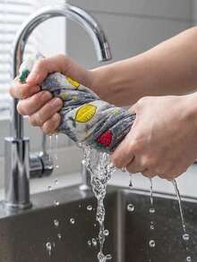 Reduce 90% Strong Stain Removal Microfiber Kitchen Dishcloth Roll, Multi-Functional Soft Highly Absorbent Dish Cloth, Glass Cleaning Cloth, Lint-Free No Water Stains, Suitable For Car Cleaning, Kitchen Utensils, Bathroom Cleaning, Household Cleaning Supplies - A - View 5