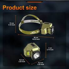 Strong Light LED Headlight Rechargeable Sensor Headlamp Large Area Floodlight Head Flashlight For Outdoor Camping Fishing - Headlamp - View 3