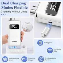enniewi Electric Nail File, Portable Nail File Set With Rechargeable Base, Cordless Electric Nail File For Removing Gel And Acrylic Nails, Home And Salon Foot And Hand Manicure Tool - Silver - View 4