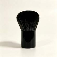 Multicolor Short Handle Kabuki Makeup Brush Soft Fiber Bristle Powder Blush Cosmetic Brush - Multicolor - View 5