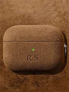 [Customized]Personalized Luxury Laser Lettering Name DIY Customized Turn Fur Cover Compatible With Pro 1 2 3 4 5 Pro 2 Pro 3 Couple Earphone Case With Keychain Cases - Multicolor - View 69