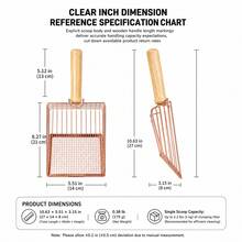 Stainless Steel Cat Litter Scoop - Rust-Resistant & Large Capacity For Hassle-Free Cat CareCrafted From Premium Stainless Steel, - Rose Gold - View 10