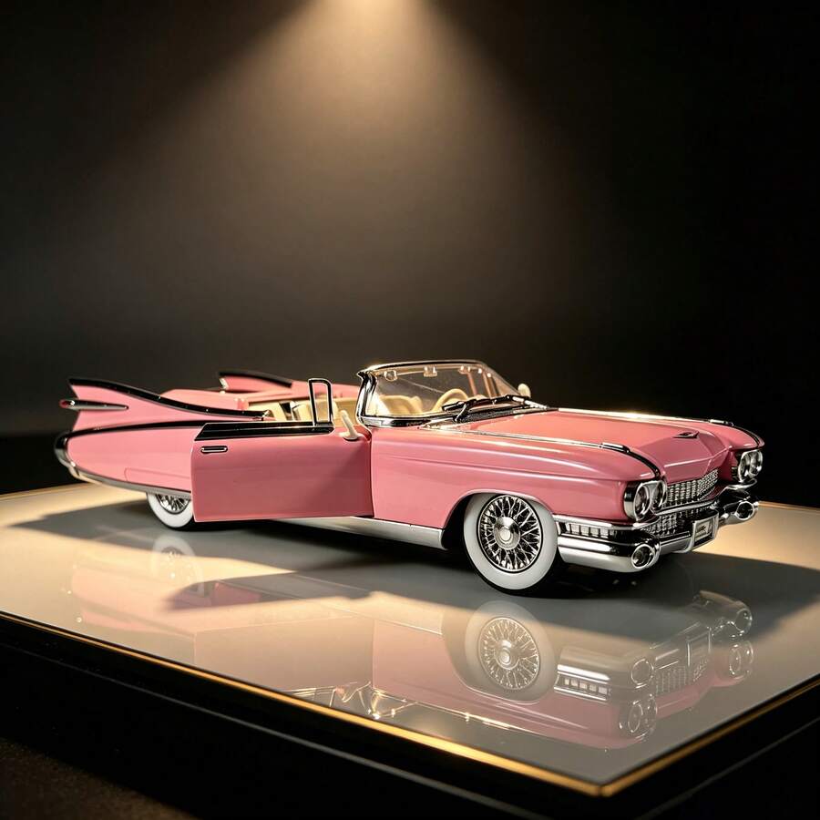Maisto 1 Piece, 23.8 Cm In Length, 8.8 Cm In Width, 5.7 Cm In Height. 1:24 Scale Die-Cast Alloy Rockets Vintage Car Model, With Realistic Rubber Tires. A Collectible Desktop Ornament And Great Gift Option For Friends On Festivals. - Multicolor - View 1