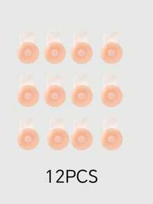 2/6/12pcs Pull-Up Silicone Nipple Covers, Adhesive Nipple Covers, Suitable For Low-Cut Dresses, Weddings, Parties, Balls - Multicolor - View 8