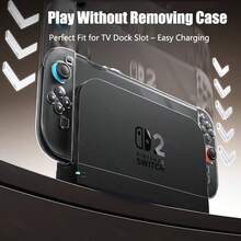 Lantu, High-Definition Transparent Soft Protective Case Compatible With Switch/OLED/Switch 2 (2025 Model) - High-Definition High-Transparency, Anti-Drop Anti-Scratch, Anti-Fingerprint, Premium TPU Material, Skin-Friendly Comfortable Touch, Precise Cutouts, Perfect Fit - View 6