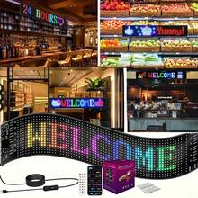 Acosh Neon Programmable Scrolling Text LED Wall Lamp, Dynamic Blinking Light, USB Powered Hanging Ambient Night Light, Battery Not Included - RGB - View 2