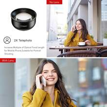 APEXEL 5-In-1 Phone Lens Kit, 2X Telephoto, 195° Fisheye, 110° Wide Angle, 170° Super Wide, 10X Macro, Premium HD Optical Lens, Portable Pro Camera Lens For Outdoor Video/Photo, For Most Smartphones - A - View 7