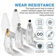 This Product Is Suitable For Apple Pencil 1/2/3/Pro, A Shock-Absorbing Silent Pen Tip For IPad Accessories, Made Of Metal Material, Wear-Resistant, Can Be Used As A Replacement For Paper Film. - Multicolor - View 4