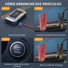 Arrancador de Batería para Auto Portátil, Compresor de Aire e Inflador de Neumáticos, Power Bank Multifunción para Emergencias en Coche y Moto - predeterminado - Ver 9