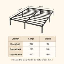 Sour Lemon Bettgestell Metall Schwarz 90x200 Cm - Black - View 3