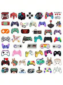 50pcs Video Game Theme Stickers, Suitable For Decorating Lapto - Multicolor - View 3