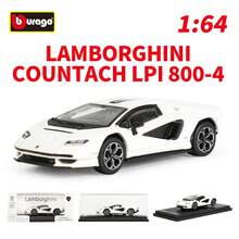 Burago 1:64 Scale Lamborghini Die-Cast Model Car; Includes Display Case And Base; A Creative Collectible, Display Piece, Or Gift; Suitable For Ages 14+. - Multicolor - View 4
