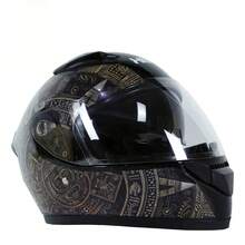 Casco para Moto Certificado con Doble Visor, para Hombre y Mujer - B - Ver 10