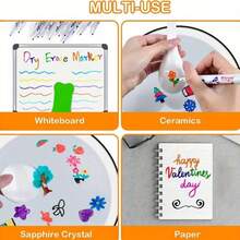 8 Colors/12 Colors/Set Watercolor Floating Pens, Magic Floating Pens, Float On Water, Erasable Whiteboard Markers - Set - View 8