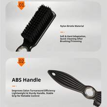 CKZXS 2 Pieces Hair Styling Brush & Comb Set, Double-Sided Edge Brush And Fine-Tooth Comb For Smoothing, Detangling, Parting And Everyday Hair Styling Tools - Multicolor - View 7