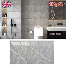 12Pcs Self-Adhesive Marble Tiles Sticker Stick On Wall Floor Kitchen Bathroom - Wall Stickers - View 16
