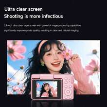 High‑Definition Digital Camera, 2.4‑Inch Flip Screen, Professional Camera, Supports Photo And Video Recording, Ideal For Beginner Vlogging, Perfect For Holiday Use, Great For Thanksgiving, Christmas And Birthday Gifts,700mAh - View 7
