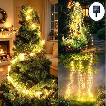 Solar Outdoor String Lights - Classic Warm White/Cool White/Colorful LED Flashing Decorative Lights, 1m/2m/3m, Suitable For Christmas, Weddings, Engagements, Graduation Ceremonies And Summer Celebrations, Solar Outdoor Decorations - Solar Ponytail Light - View 5