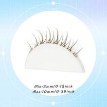 7 Pairs Brown False Eyelashes, Natural Effect, Transparent Lash Root, Lash Extension, Suitable For Daily Use - Brown - View 9