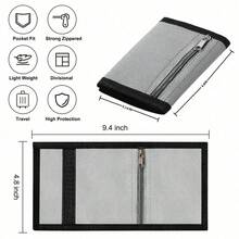 Minimalist Solid Color Wallet, Foldable Card Holder, Pocket Wallet, Multi-Functional Wallet With Keychain Design, Perfect For Daily Use And Gifting - Multicolor - View 6