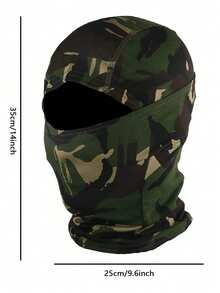 1pc/2pcs/3pcs Unisex Ski Balaclava Full Face Mask, Windproof Sun Protection Breathable Face Mask, UV Protection Ski Scarf, Suitable For Men/Women/Workers - Green Camouflage - View 6