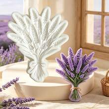 Lily And Hyacinth-Shaped Chocolate Cake Decoration Fondant Mold, Lavender Candy Silicone Mold, Suitable For Wedding Party Dessert Decoration, Making Chewing Gum Flower Paste, Resin Keychain Pendant - View 12
