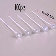 100pcs Pre-Waxed Candle Wicks With Metal Support, Smokeless & Lead-Free, Suitable For Soy Wax, Beeswax & Paraffin Candle DIY Making, Container Candles, Pillar Candles, Votive Candles, Home Decor, Wedding Party, Essential Oil Aromatherapy, Basic Style (Multiple Lengths, High Stability Burning) - Multicolor - View 11