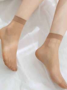 1/2 Pairs Thickened Warm Tights, High Elasticity Semi-Sheer High Waist Design, Suitable For Autumn/Winter, Comfortable And Warm - Multicolor - View 20