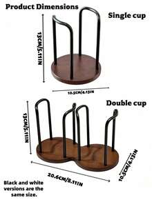 Space Saving Coffee Cup Holder PP Material Detachable Design Tea Cup & Coffee Cup Dispenser For Home Bathroom Office Table Or Coffee Bar Multifunctional Bathroom Rinse Cups Organizer Office Desk Accessories Fall Home Decor - Multicolor - View 5