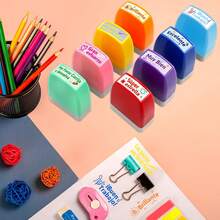 8pcs Spanish Teacher Stamps, Children Incentive Reward Stamps, School Classroom Assignment Grading, Teacher Office Supplies - Spanish Teacher Stamps, Set Of 8 - View 4